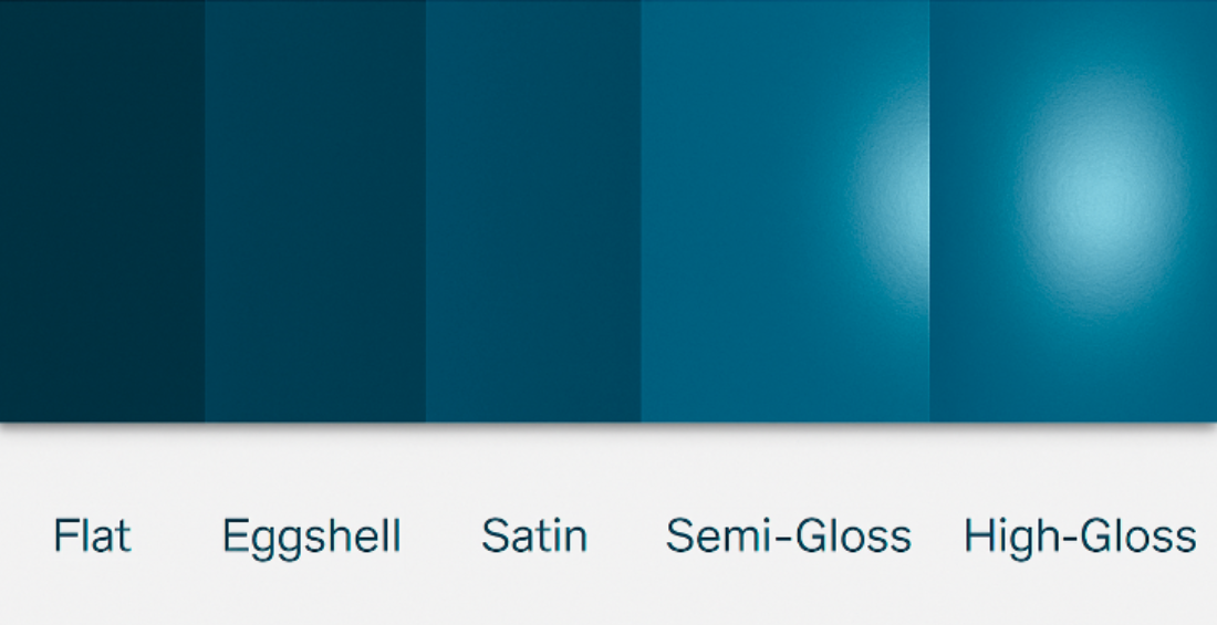 Different Paint Sheen (Blue shade)