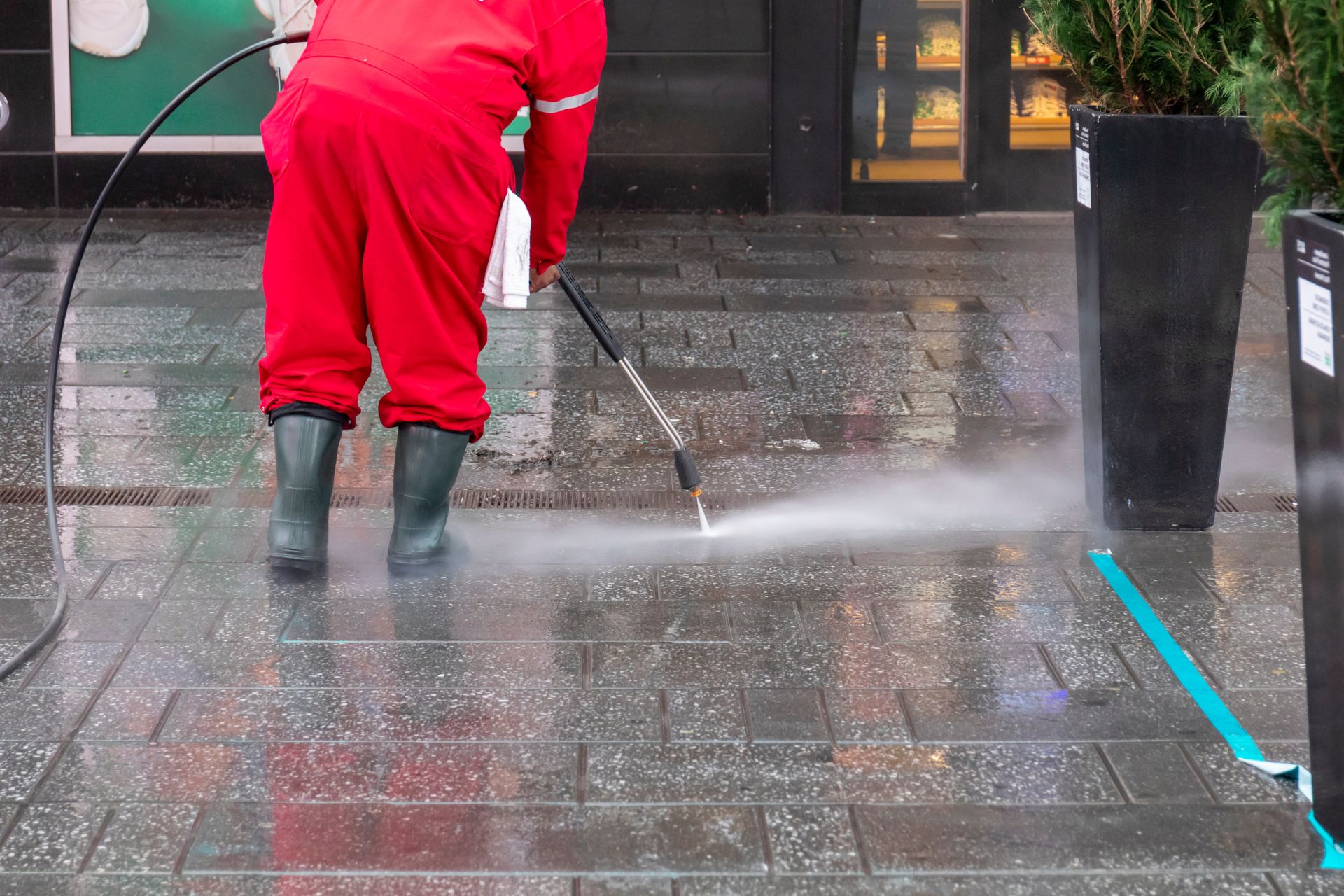 sidewalk power washing